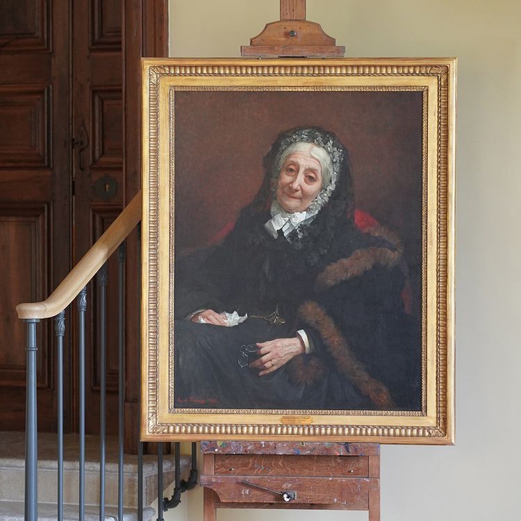 À Phélan Ségur, un portrait de Mme Phélan, née Elisabeth Guestier (1789-1879), épouse de l'Irlandais Bernard O'Phelan, 