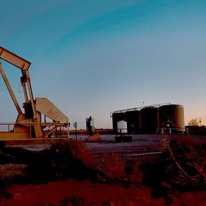 Un puits de pétrole à Stanton au Texas.