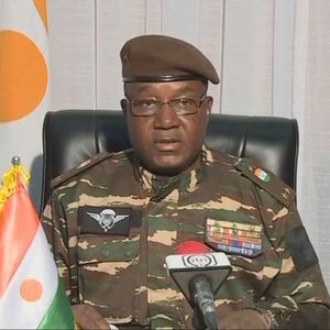 Le général Abdourahamane Tiani, à la tête du Niger depuis le coup d'Etat qui a chassé le président Mohamed Bazoum, le 26 juillet dernier.