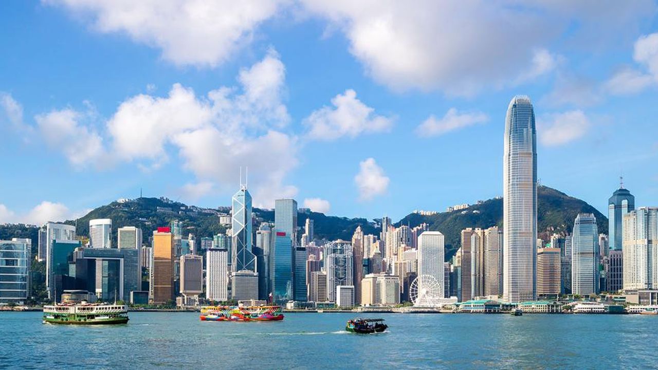La baie Victoria de Hong Kong.