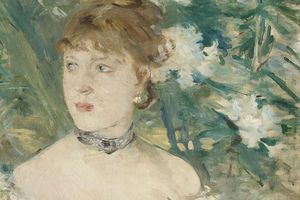 «Jeune femme en robe de bal» (1879), Berthe Morisot.