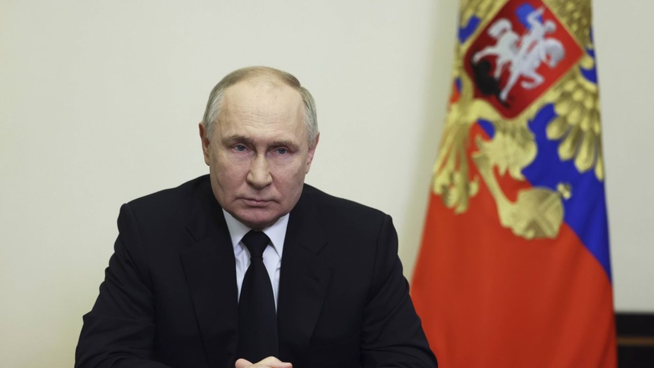 Vladimir Poutine, qui ne s'est pas rendu sur place, mais est apparu à la télévision, a déclaré le dimanche 24 mars, journée de deuil national.