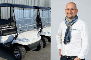 Guillaume Marnetto a repris l'entreprise Golfcar.