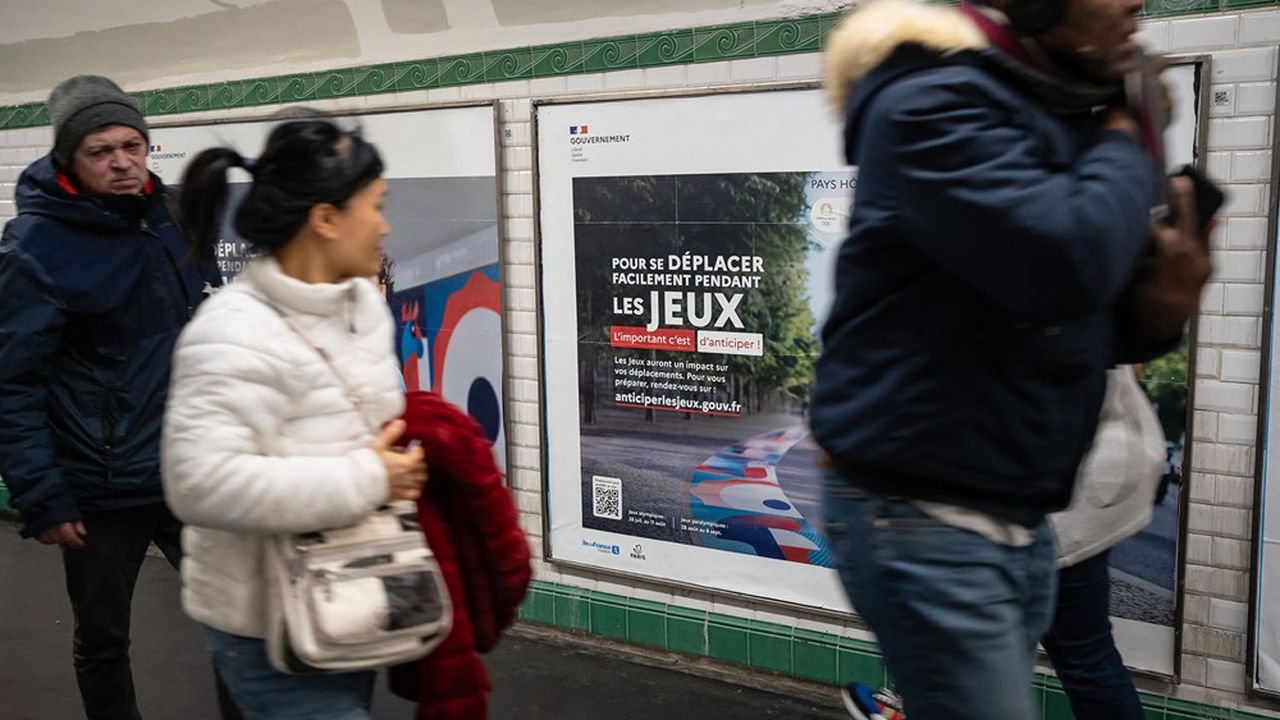 Sur 14 lignes de métro, neuf seront beaucoup plus sollicitées qu'à l'ordinaire durant les JO de Paris. Les Parisiens sont déjà incités à changer leurs habitudes.