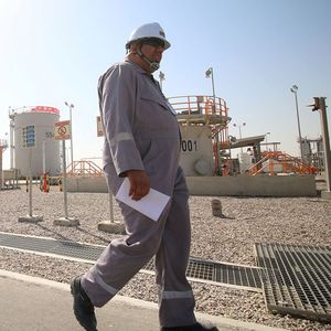 L'économie irakienne dépend à plus de 60 % du pétrole. Ici, le gigantesque champ de Rumaila.