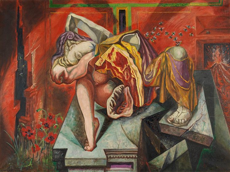 « Gradiva », (1938-1939) huile sur toile d'André Masson.