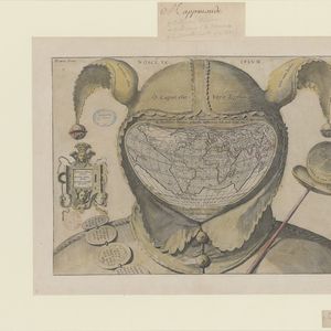 O caput elleboro dignum (Monde dans une tête de fou), vanité de 1590, tirée du livre «Pétaouchnok(s)», de Riccardo Ciavolella.