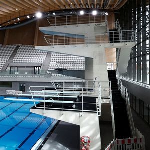 Le Centre aquatique olympique (CAO) à Saint-Denis « restera une piscine pour les scolaires et les associations », a insisté le chef de l'Etat ce lundi à l'occasion de J-100 des JO.