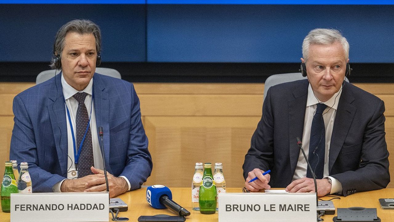Le ministre des finances brésilien, Fernando Haddad, et son homologue français, Bruno Le Maire défendent au niveau mondial une meilleure taxation des plus fortunés.