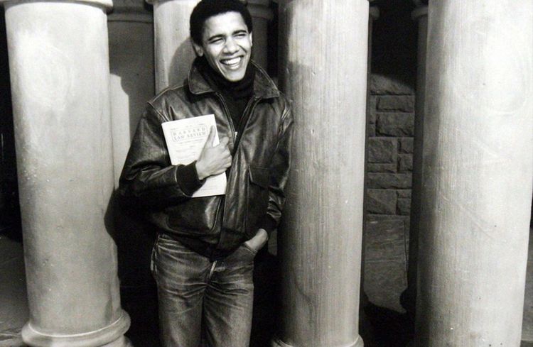 Barack Obama à la faculté de droit de Harvard.