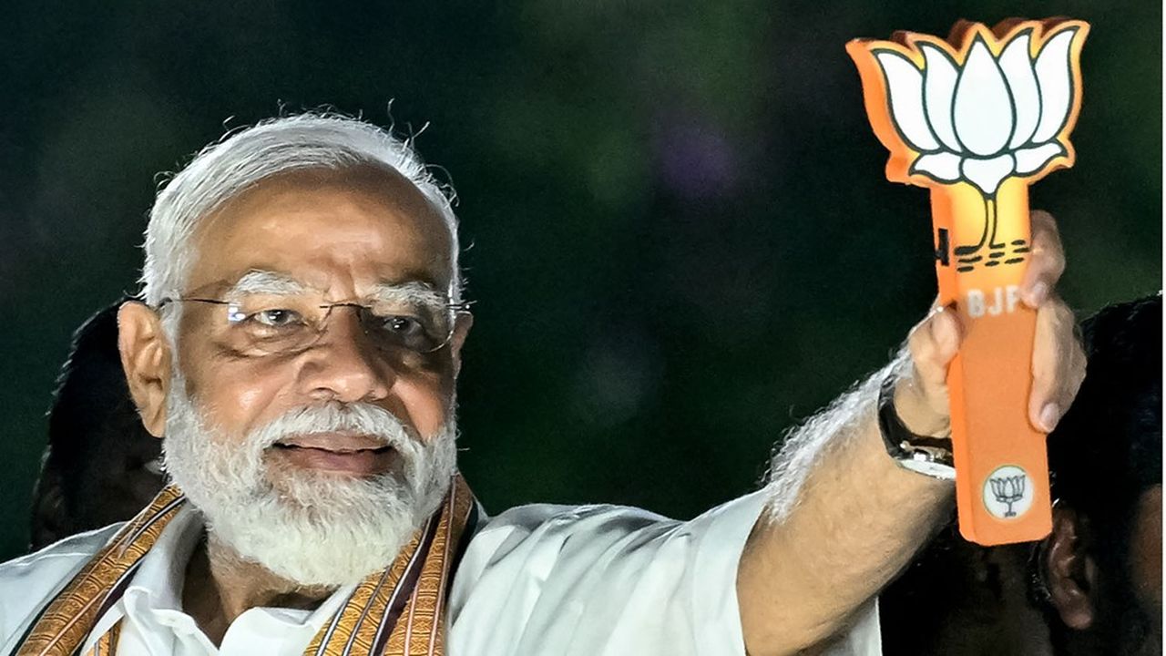 Narendra Modi a fixé l'objectif de 400 sièges à la Lok Sabha, la chambre basse du Parlement indien. En 2019, son parti, le BJP, avait remporté 353 sièges avec ses alliés.