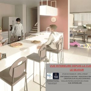 Plan intérieur du futur « village d'enfants » qui sera créé à Saint-Gengoux-le-National (Saône-et-Loire) dès 2027
