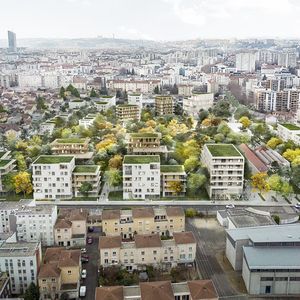 Un nouveau quartier mixte verra le jour dans Villeurbanne d'ici à 2026 (plan d'architecture).