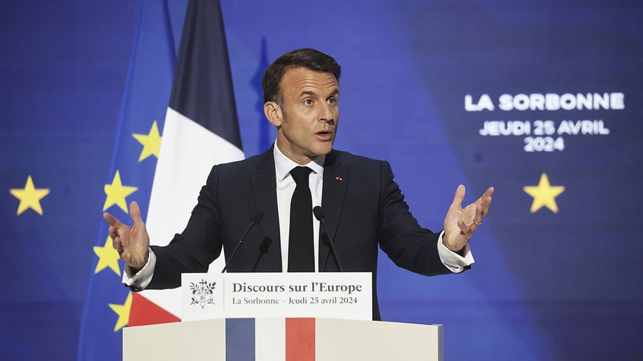 Ce qu'il faut retenir du discours d'Emmanuel Macron sur l'Europe à la  Sorbonne | Les Echos