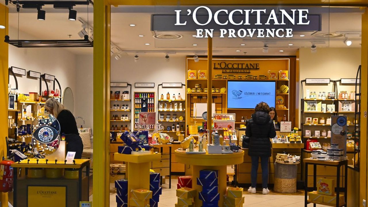 Un magasin de parfumerie l'Occitane.