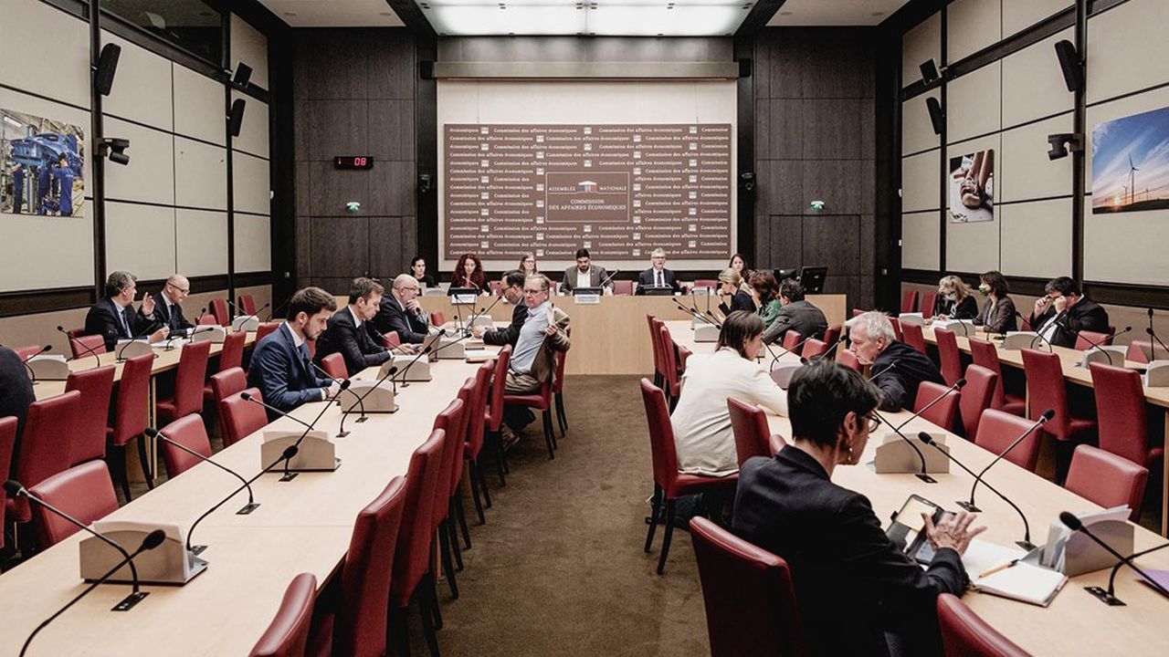 La commission des Affaires économiques du Sénat, le 14 septembre 2022, lors d'une audition. 