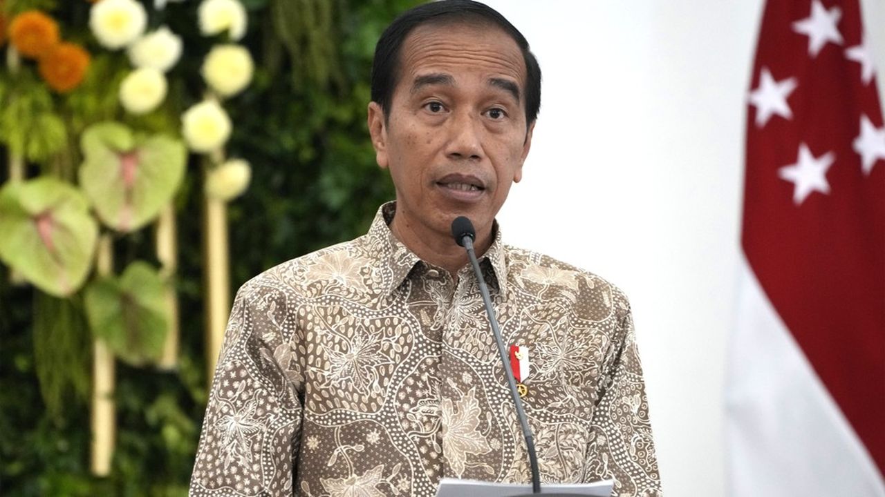 Le président indonésien sortant, Joko Widodo.