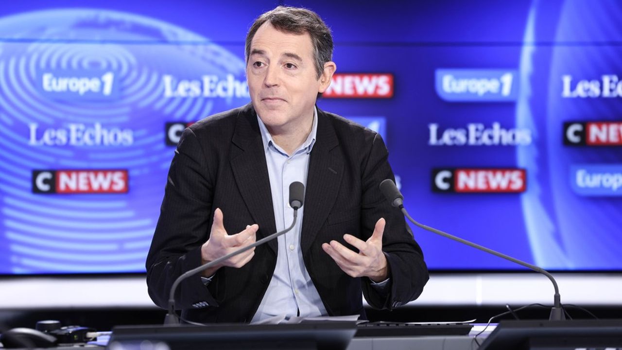 Jérôme Fourquet, sondeur et analyste politique, sur le plateau du « Grand Rendez-Vous » dimanche 5 mai.