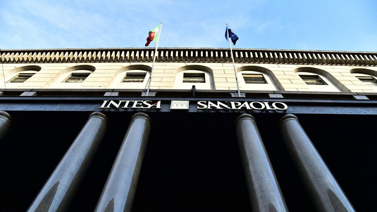 La banque italienne Intesa Sanpaolo a gagné 36 % en Bourse depuis le début de l'année.