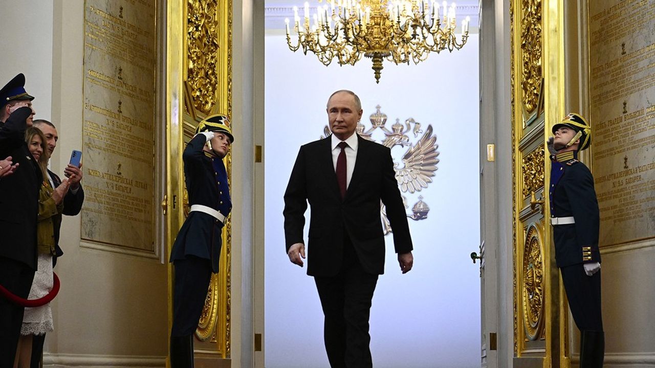 Le président russe au Kremlin mardi pour la cérémonie d'investiture. « C'est un grand honneur, une responsabilité et un devoir sacré » de diriger la Russie, a-t-il insisté.