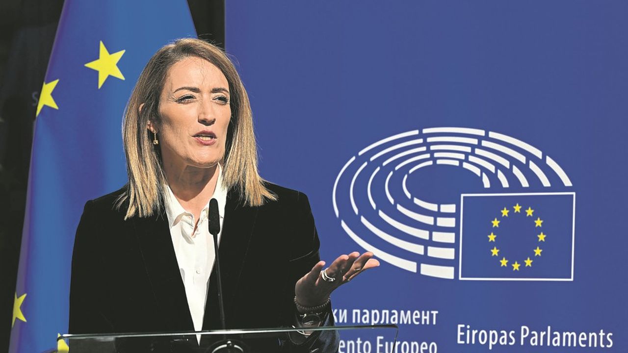 Pour Roberta Metsola, présidente du Parlement européen depuis 2022, les élections de juin 2024 posent un défi inédit en termes d'interférence.