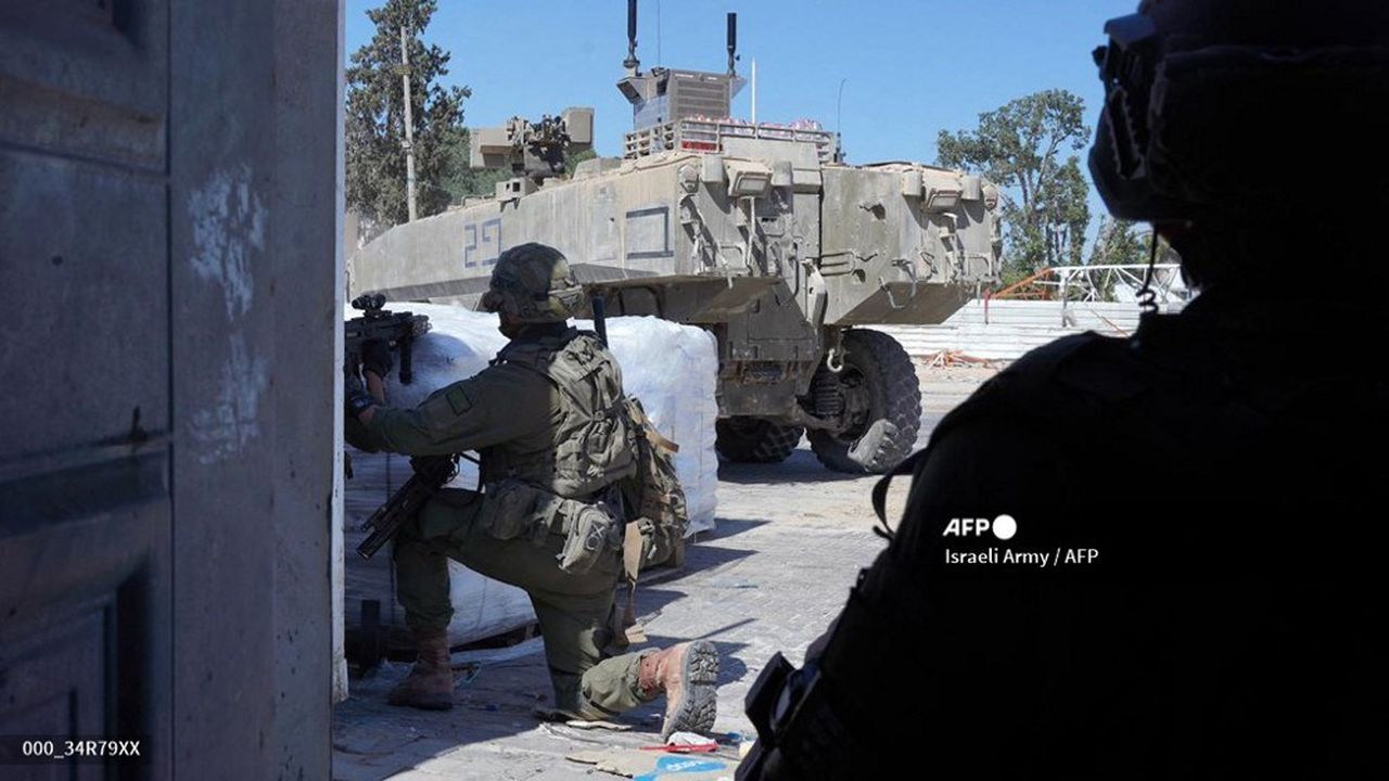 Les forces israéliennes à Rafah, le 8 mai 2024.