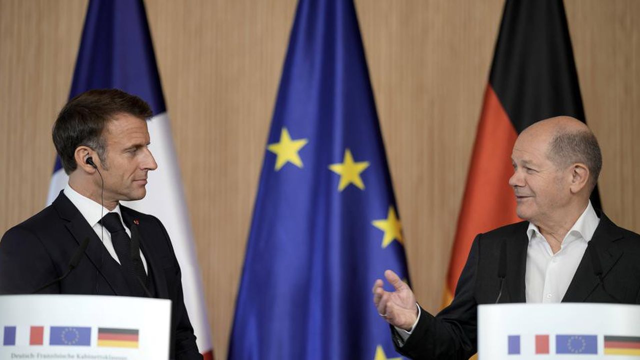 Le président français et le chancelier allemand, Olaf Scholz (photo : à Hambourg en octobre 2023), auront une responsabilité particulière dans la définition des priorités du nouveau cycle législatif, après les élections de juin.