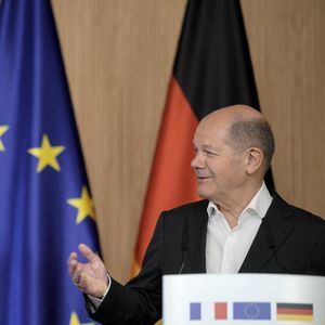 Le président français et le chancelier allemand, Olaf Scholz (photo : à Hambourg en octobre 2023), auront une responsabilité particulière dans la définition des priorités du nouveau cycle législatif, après les élections de juin.