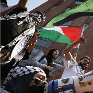 Les manifestations en faveur de la Palestine se multiplient dans les campus universitaires, comme ici à Washington début mai.