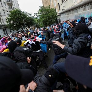 Des manifestations à Tbilissi le 13 mai 2024.