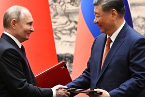 Le Président Vladimir Poutin et le président Xi Jinping se sont retrouvés à Pékin le 16 mai 2024.