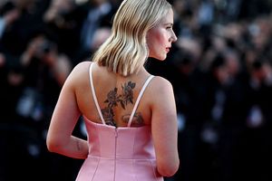 Scarlett Johansson à Cannes en 2023 2023. (Photo by Patricia DE MELO MOREIRA/AFP)