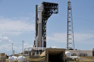 La fusée Atlas 5 sur l'aire de lancement à Cap Canaveral, le 7 mai 2024.