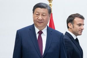 Emmanuel Macron et Xi Jinping à Paris, le 6 mai 2024.