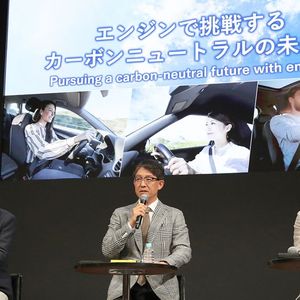 Atsushi Osaki, le PDG de Subaru, Koji Sato, le Président de Toyota et Masahiro Moro, le patron de Mazda ont présenté, mardi, leur stratégie de décarbonation de leurs gammes.