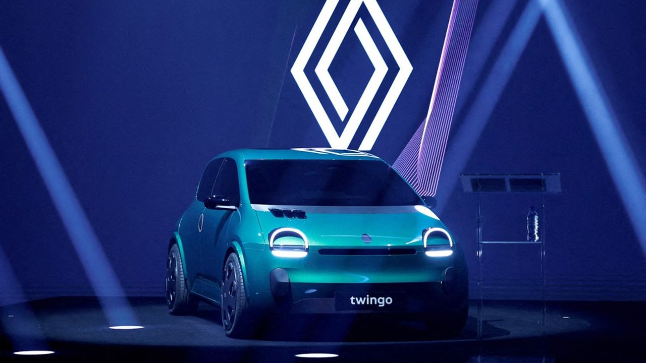 La version 100 % électrique de la Twingo est annoncée pour 2026 par Renault.