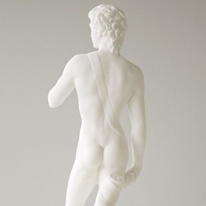 Le David de Michel Ange (reproduction) reste encore aujourd'hui un des canons de l'idéal masculin.