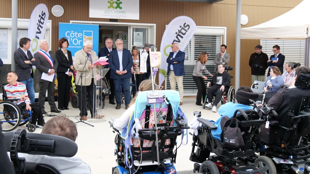 Reconstruit à Fontaine-Française, l'établissement médicalisé Sainte-Elisabeth propose 41 chambres à des personnes handicapées.