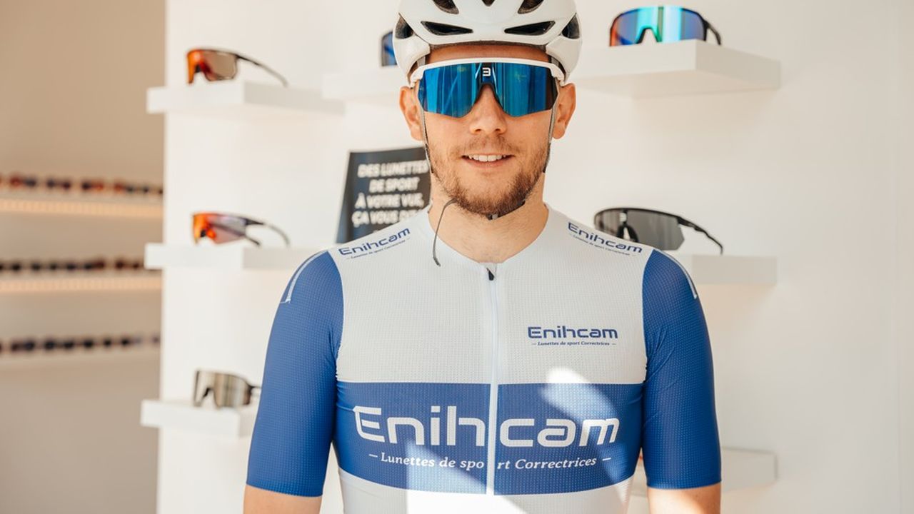 Florian Boisseau, cycliste de haut niveau et opticien diplômé, a créé une collection de lunettes sportives correctrices.