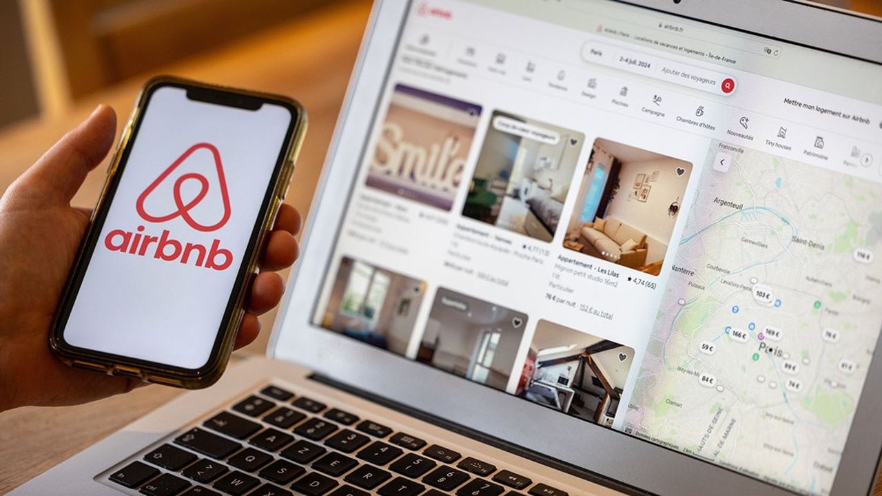 La croissance d'Airbnb freinée par le ralentissement de la demande américaine