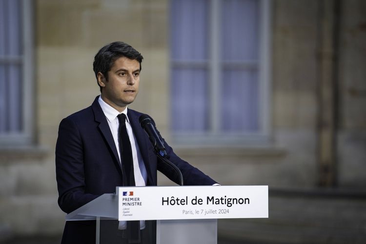 Gabriel Attal, en route vers le deuxième Tour des législatives.