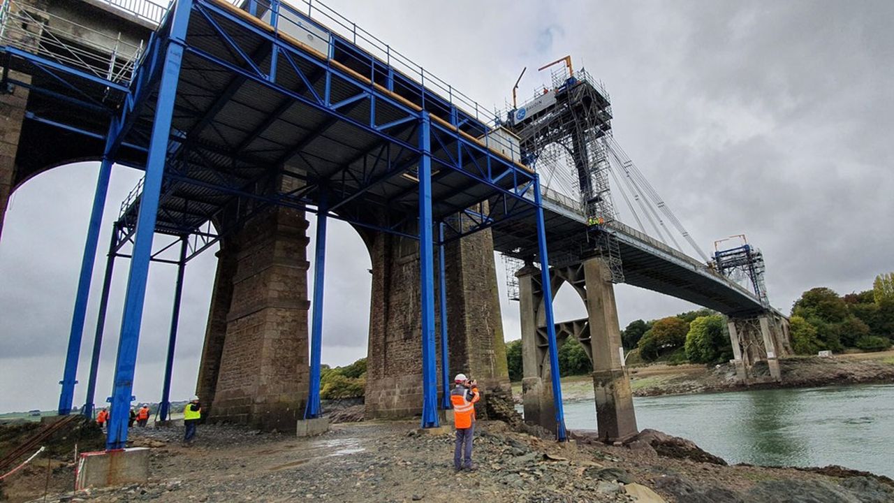 Le pont Saint-Christophe de Lézardrieux a été construit dans les années 1920.