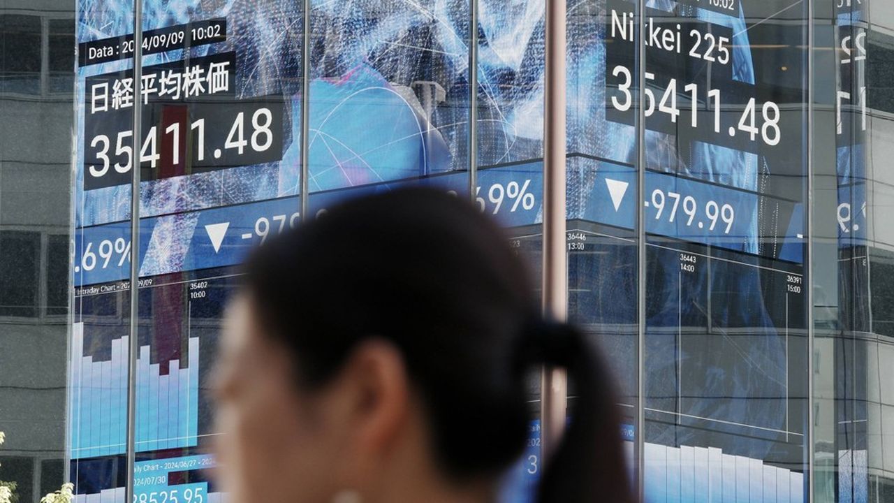 Asian stock markets fall in the wake of Wall Street