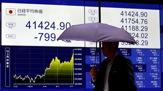 Bourses : les marchés asiatiques dans le rouge, dans le sillage de Wall Street