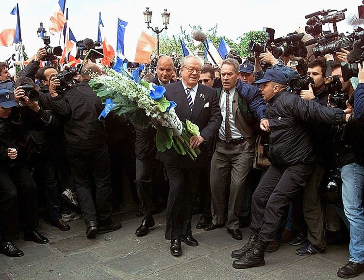 Jean-Marie Le Pen, le 1er mai 2002.